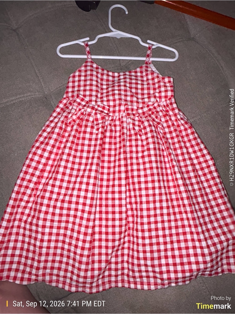 GAP Red and White Gingham Sundress for Girls